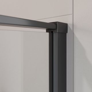 Душевая дверь CEZARES  LINER-B-12-90-C-NERO-R правая чёрный матовый